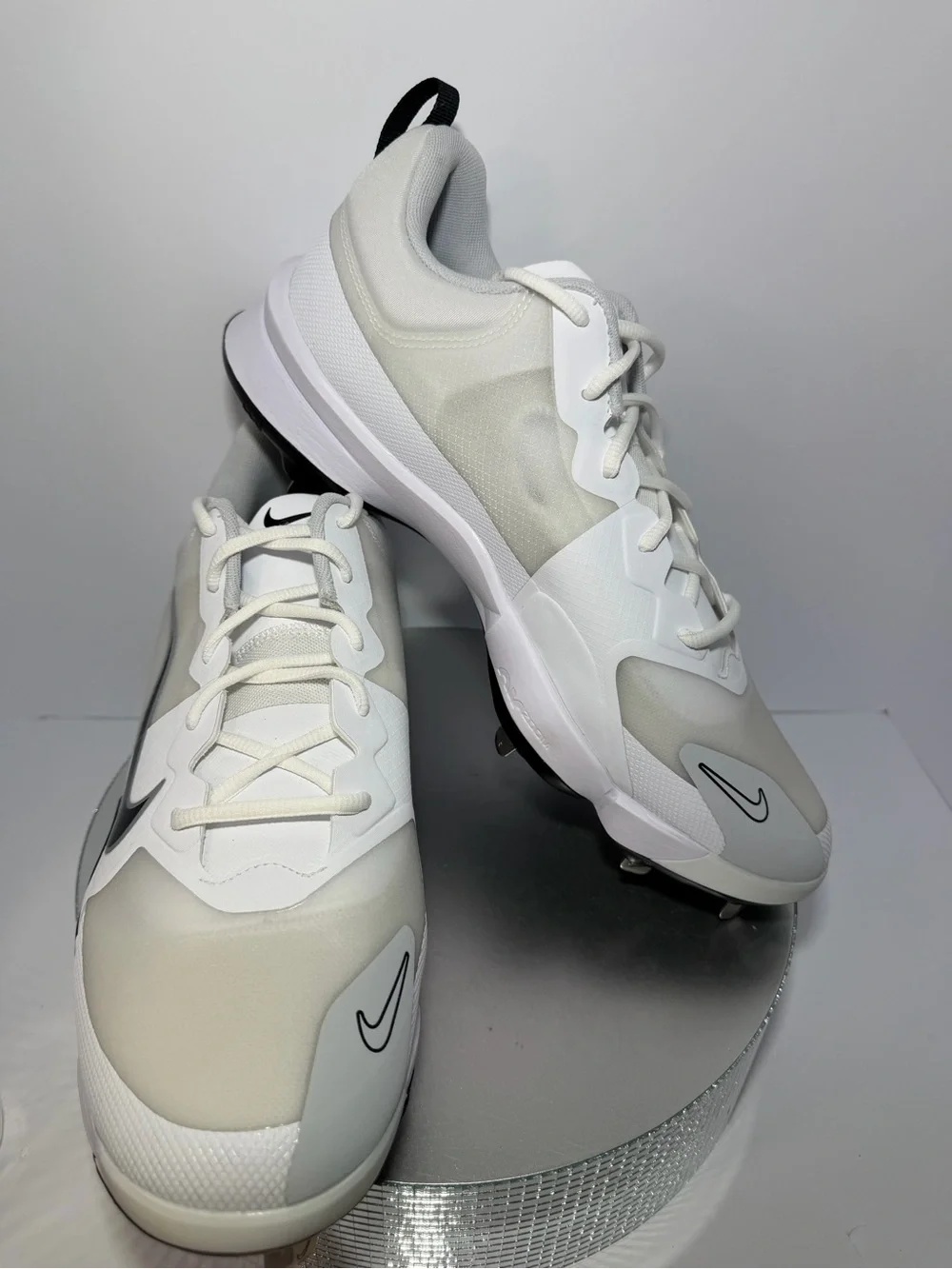 Nike White and Light Gray Athletic Trainers size 13 new w/out tags